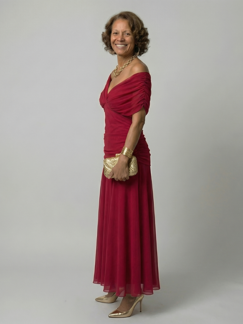 Daniela - Vestido Midi de Estilo Español