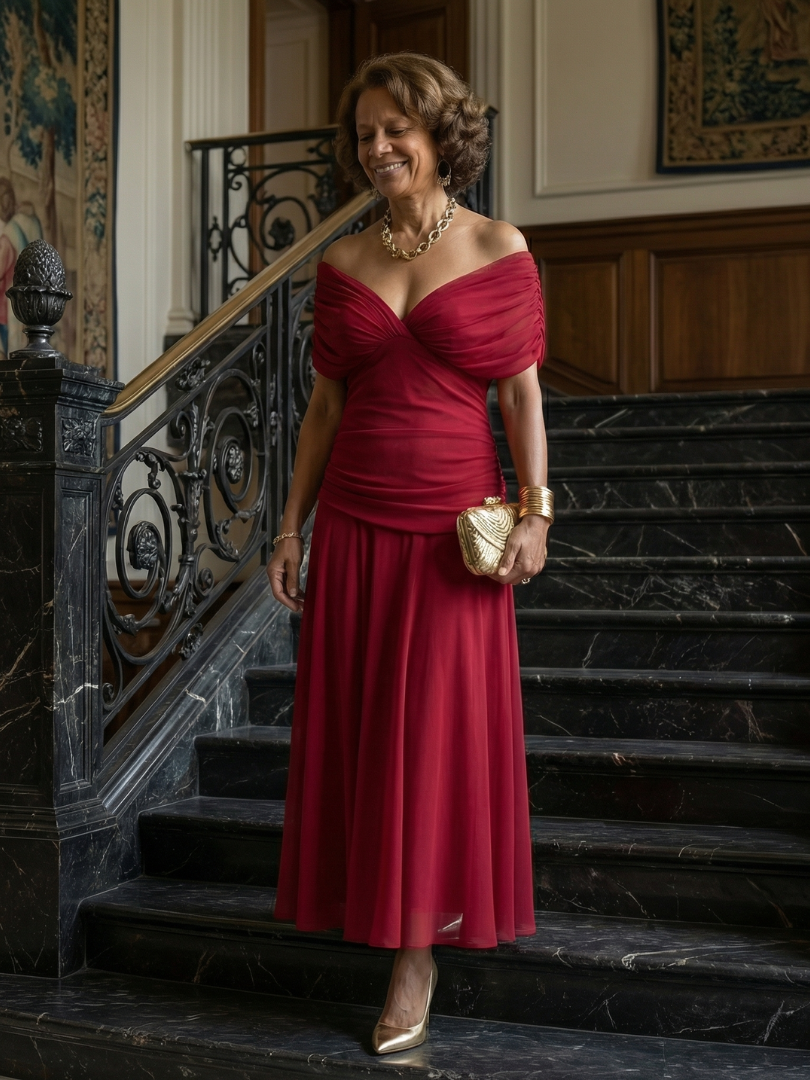Daniela - Vestido Midi de Estilo Español