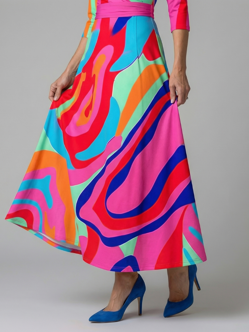 Andrea - Vestido Midi con Escote Cruzado