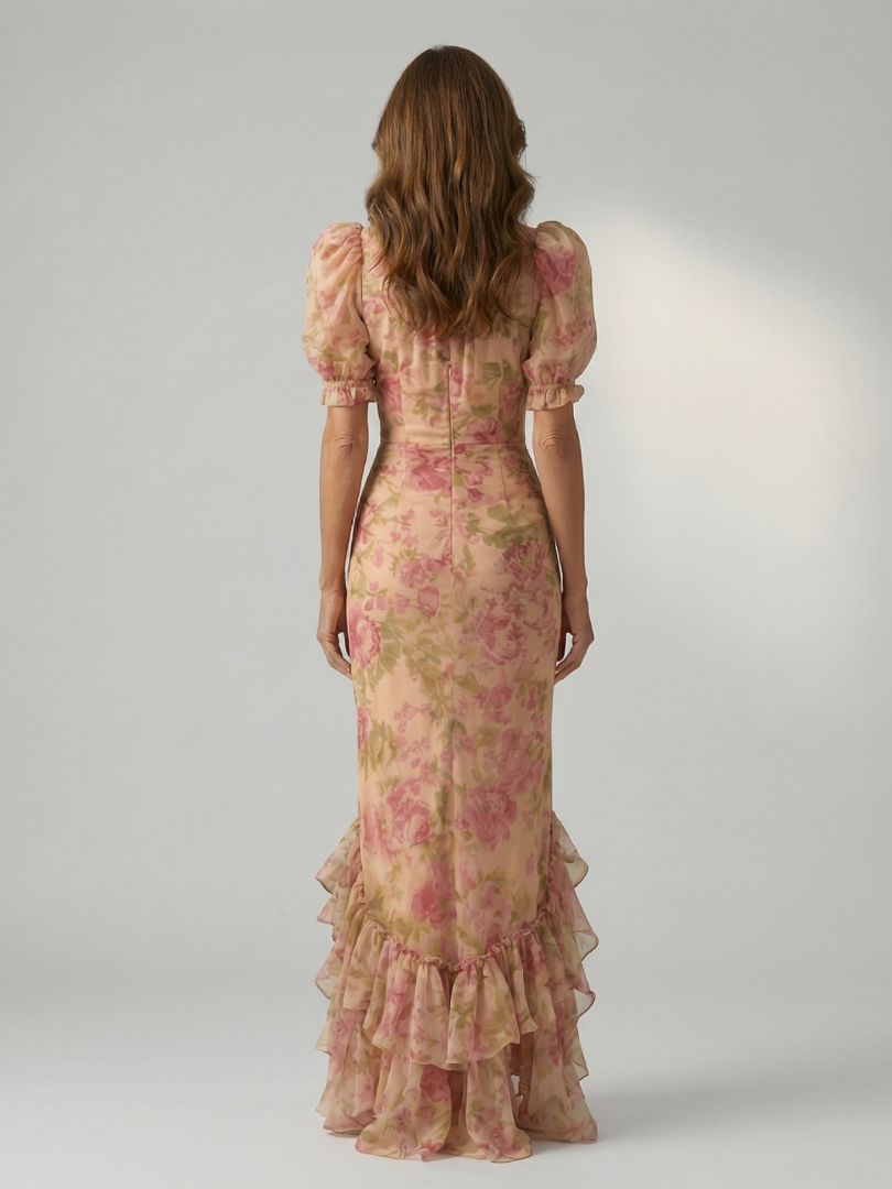 Elena - Vestido Maxi con Escote Alto