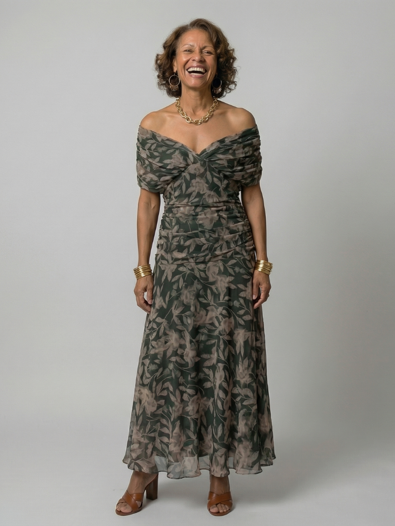 Daniela - Vestido Midi de Estilo Español