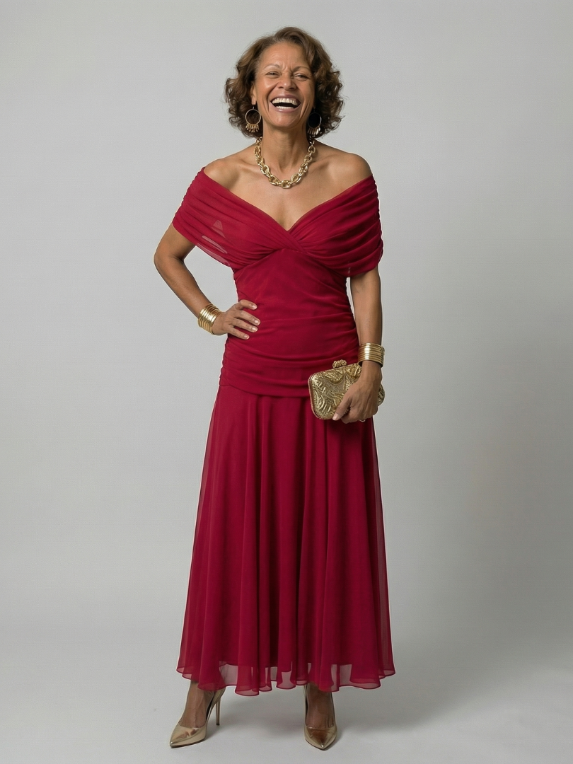 Daniela - Vestido Midi de Estilo Español