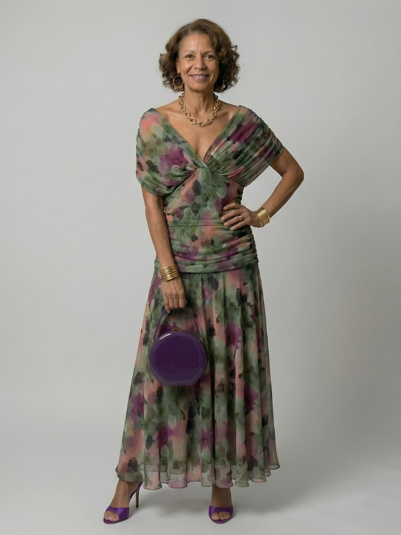 Daniela - Vestido Midi de Estilo Español