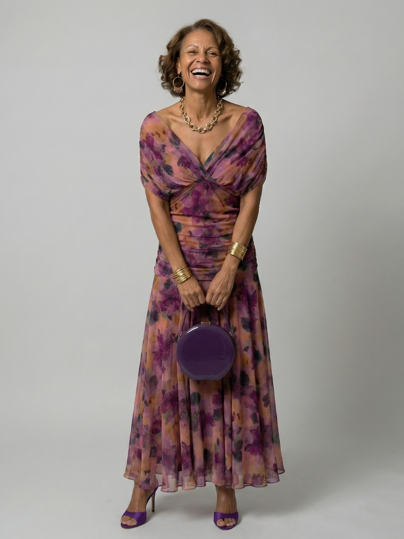 Daniela - Vestido Midi de Estilo Español