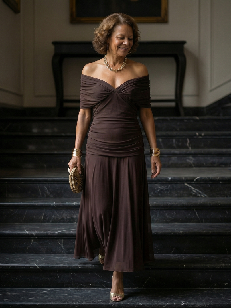 Daniela - Vestido Midi de Estilo Español