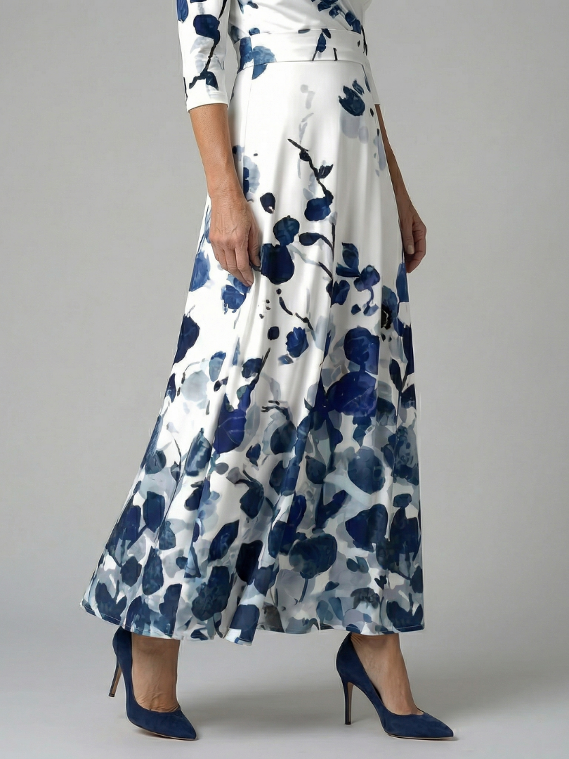 Andrea - Vestido Midi con Escote Cruzado