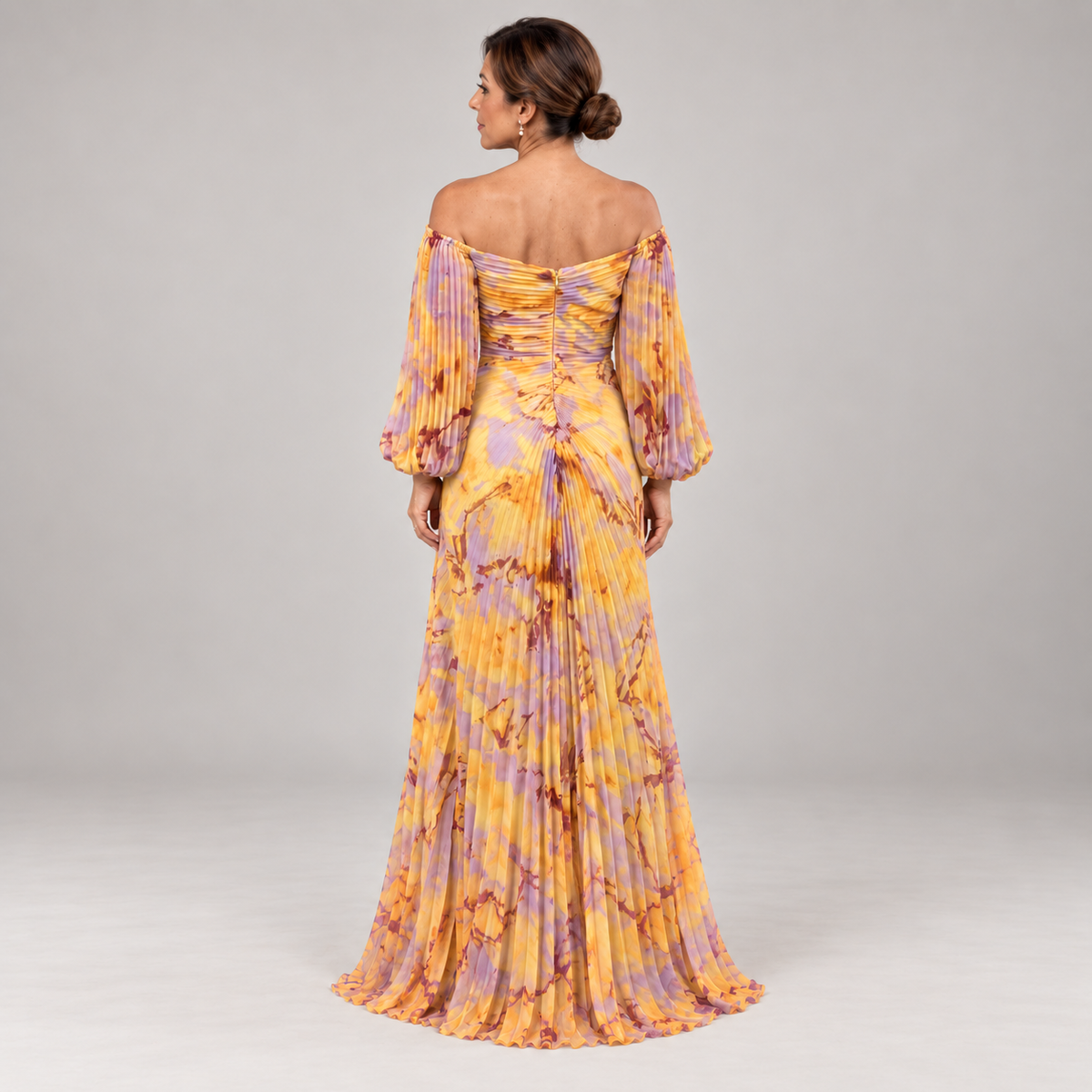 Gregoria™ | Vestido Largo Floral con Escote Profundo